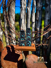 Load image into Gallery viewer, Solid black w/ Teal
