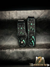 Load image into Gallery viewer, Solid black w/ Teal