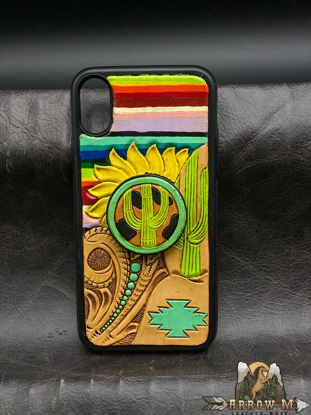 Sunflower Serape with Pop Socket